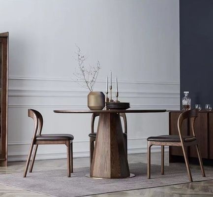 Modern Nordic Solid Wood Upholstered Restaurant Chair Dining Chairs with W48.5cm*D55.2cm*H77cm Dimensions