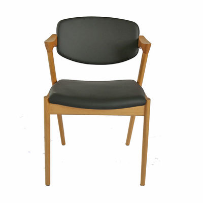 Wooden Commercial PU Leather Dining Chair for Hotel Coffee Shop Versatile and Functional