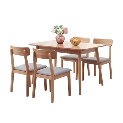 Home Furniture Armless Fabric Upholstered Dining Chair Set Dining Room Table