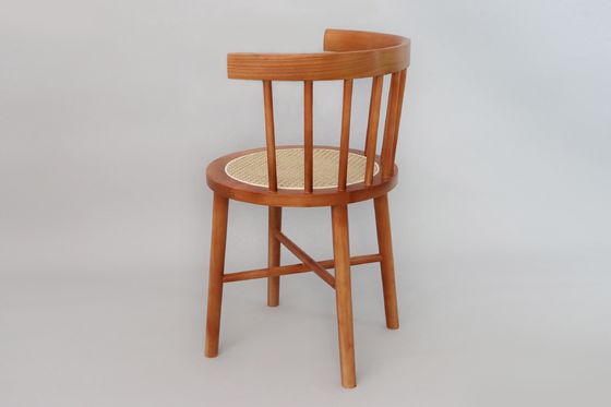 Customized Colors Customer Designs Acceptable Nordic Modern Rattan Chair Wooden Furniture