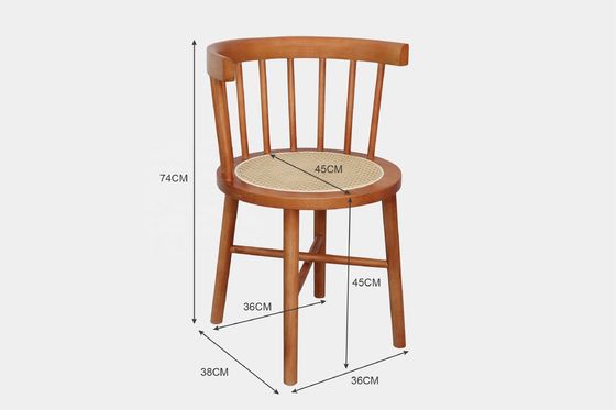 Customized Colors Customer Designs Acceptable Nordic Modern Rattan Chair Wooden Furniture