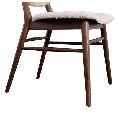 PU Leather Wooden Legs Dining Chair for Specific in Modern Dining Room Furniture