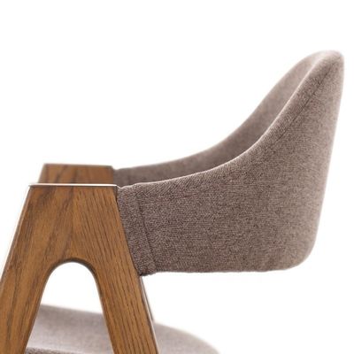 6 Chairs Wooden Dining Table Set in Nordic Style for Dining