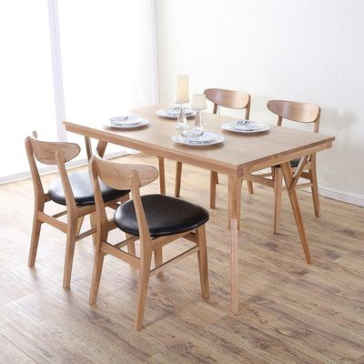 European Style PU Leather Upholstered Wooden Dining Restaurant Chair for Modern and Luxury Design