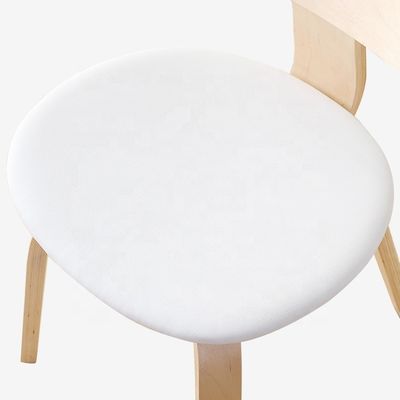 Mail Packing Oak Wood Dining Chair with Fashionable PU Upholstery