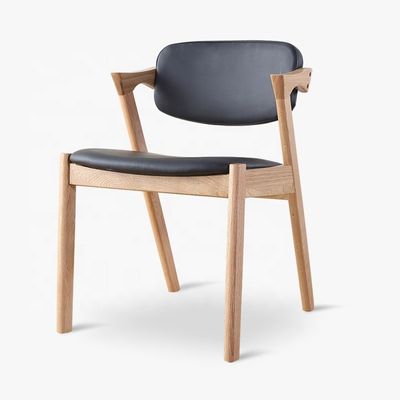 Mail Packing PU Leather Dining Chair with Solid Wood Craftsmanship