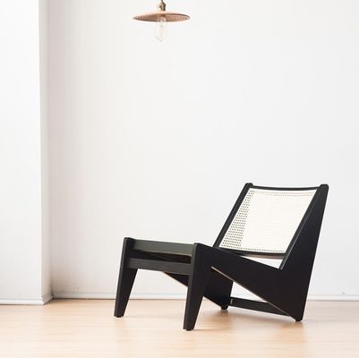 Contemporary Design Home Furniture Woven Rattan Chair Solid Wood Chair for Leisure Spaces Contemporary Style