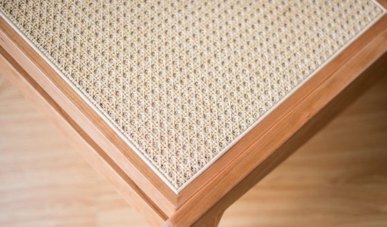 Contemporary Design Home Furniture Woven Rattan Chair Solid Wood Chair for Leisure Spaces Contemporary Style