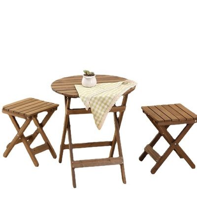 Mail Packing Y Durable Outdoor Patio Furniture Sets with Solid Wood Modern Dining Set and Garden Chairs