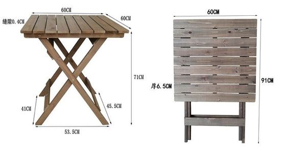 Mail Packing Y Durable Outdoor Patio Furniture Sets with Solid Wood Modern Dining Set and Garden Chairs