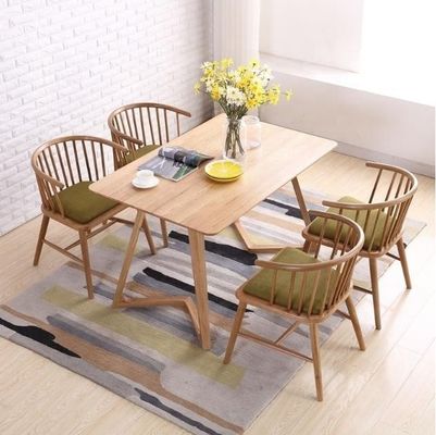 Modern Design Stacking Winsor Dining Chair Solid Wood Furniture for Nordic Custom Restaurant