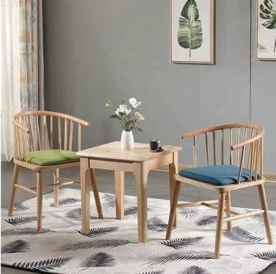 Modern Design Stacking Winsor Dining Chair Solid Wood Furniture for Nordic Custom Restaurant