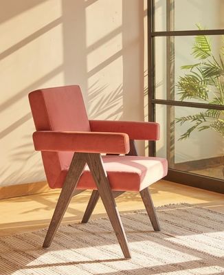 NO Folded Latest Design Home Furniture Upholstered Living Room Chair featuring Solid Wood Accent Chairs
