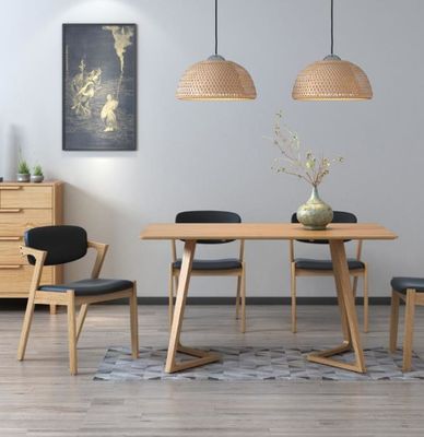 Mail packing Y Leisure Facilities Nordic Oak Wood Leather Chair Classical Wood Dining Chairs Restaurant Chair
