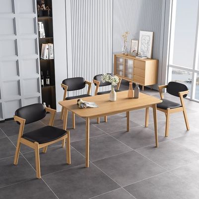 Mail packing Y Leisure Facilities Nordic Oak Wood Leather Chair Classical Wood Dining Chairs Restaurant Chair