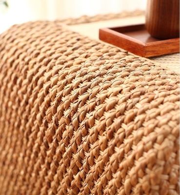 Home Furniture Modern Design Style end Natural Wood Frame Straw Woven Artistic Japanese Style Coffee Table for Living Room