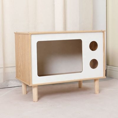 Modern Multi-functional Wooden Pet Nest and Side Cabinet for Contemporary Living Room Furniture