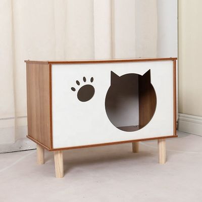 Modern Multi-functional Wooden Pet Nest and Side Cabinet for Contemporary Living Room Furniture