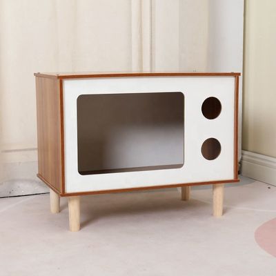 Modern Multi-functional Wooden Pet Nest and Side Cabinet for Contemporary Living Room Furniture