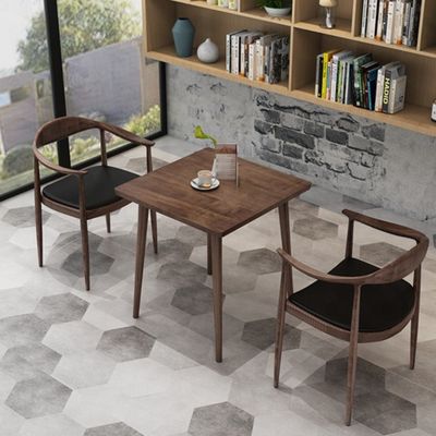Customized Color Solid Wood Dining Room Square Coffee Table Modern Light Luxury Small Square Table