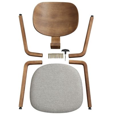 Home Furniture Wooden Dining Chair with Leather or Fabric Upholstery and Superior Craftsmanship