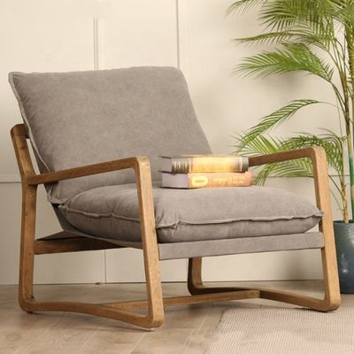 Living Room Furniture Best Wooden Chair with Upholstered Seat and Solid Wood Frame