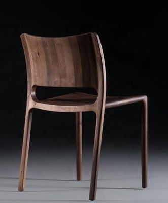 Add a Touch of Luxury to Your Coffee Shop and Restaurant with High End Solid Wood Nordic Bent Backrest Dining Chair