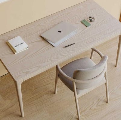 Home Furniture Luxury High End Nordic Solid Ash Wood Bent Backrest High Density Sponge Upholstered Arm Chair