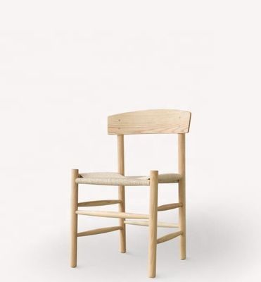 High End Solid Wood Japanese Rope Woven Curved Backrest Outdoor Leisure Chair NO Folded Solution Selection Type Version