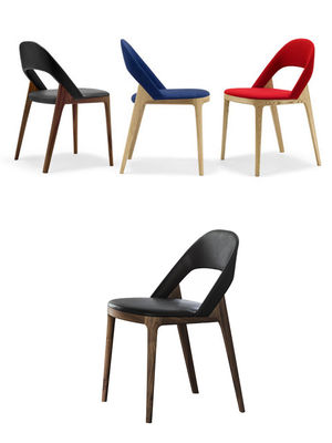 Modern Nordic Wood Chair for Furniture Design Restaurant Upholstered Dining