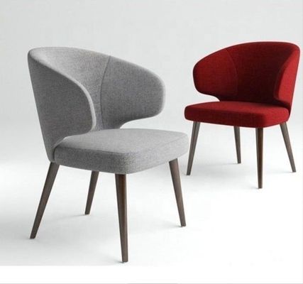 Wooden Leg Velvet Upholstered Wing Backrest Dining Chair for Comfortable and Elegant Dining