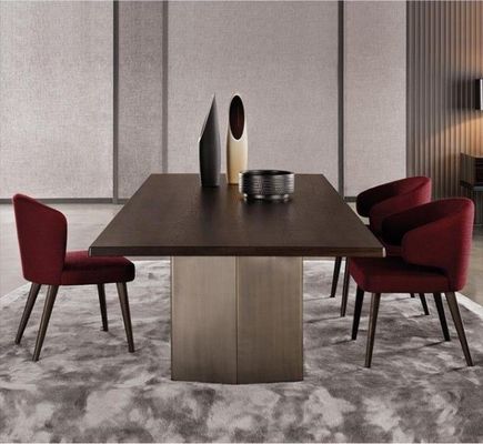 Wooden Leg Velvet Upholstered Wing Backrest Dining Chair for Comfortable and Elegant Dining