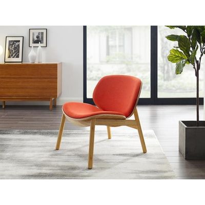 Comfortable Fabric Seat Wooden Chair for Hotel Restaurant Living Room Coffee Shop in Nordic Modern Design