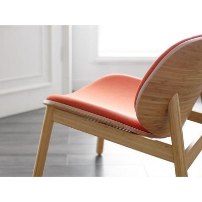 Comfortable Fabric Seat Wooden Chair for Hotel Restaurant Living Room Coffee Shop in Nordic Modern Design
