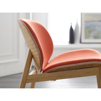 Comfortable Fabric Seat Wooden Chair for Hotel Restaurant Living Room Coffee Shop in Nordic Modern Design