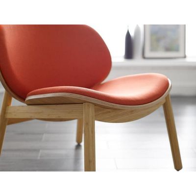 Comfortable Fabric Seat Wooden Chair for Hotel Restaurant Living Room Coffee Shop in Nordic Modern Design