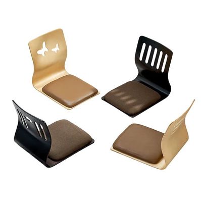 Japanese Style Comfortable Wooden Stackable Tatami Chair Leisure Chair No Legs Stackable Tatami Accent Wooden Japanese