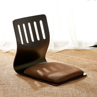 Japanese Style Comfortable Wooden Stackable Tatami Chair Leisure Chair No Legs Stackable Tatami Accent Wooden Japanese