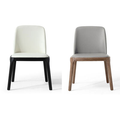 Nordic Gray Luxury Fully Fabric Upholstered Dining Chair Luxury Modern Style for Dining Room Furniture