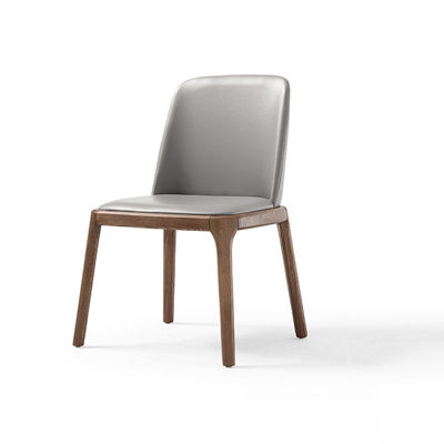 Nordic Gray Luxury Fully Fabric Upholstered Dining Chair Luxury Modern Style for Dining Room Furniture