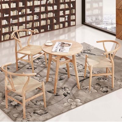 Adjustable Height Dining Table and Chair Set for Solid Wood Restaurant Furniture Set