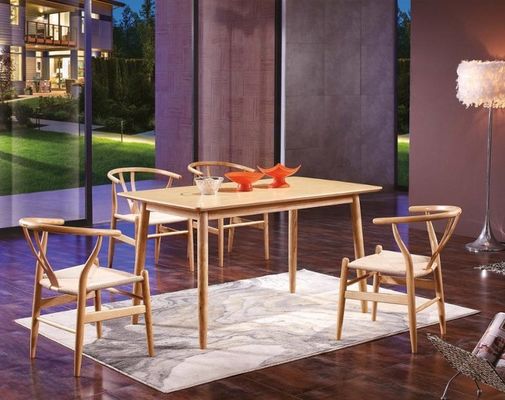 Adjustable Height Dining Table and Chair Set for Solid Wood Restaurant Furniture Set
