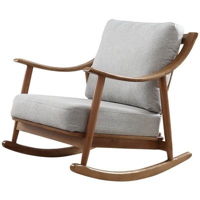 Mail Packing Wooden Furniture Rocking Sofa Chair for Home and Office in North Europe Style Design