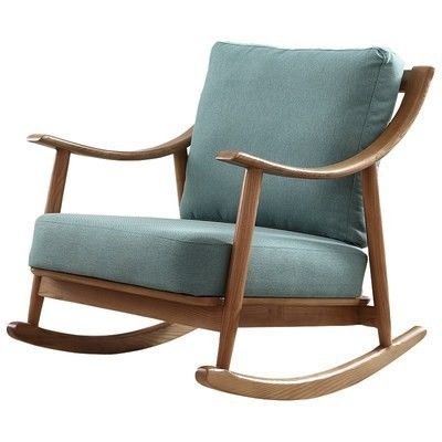 Mail Packing Wooden Furniture Rocking Sofa Chair for Home and Office in North Europe Style Design