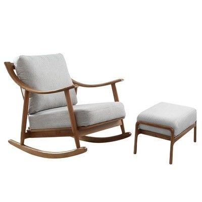Mail Packing Wooden Furniture Rocking Sofa Chair for Home and Office in North Europe Style Design