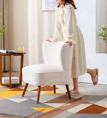 Good Design Fluffy Single Sofa Chair for Bedroom and Living Room Furniture