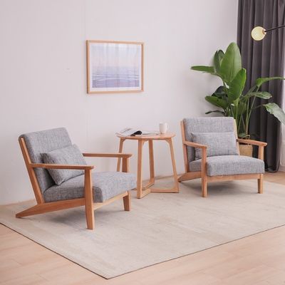 Single Couch Living Room Sofas with Removable Cover and Nordic Lazy Sofa Chair