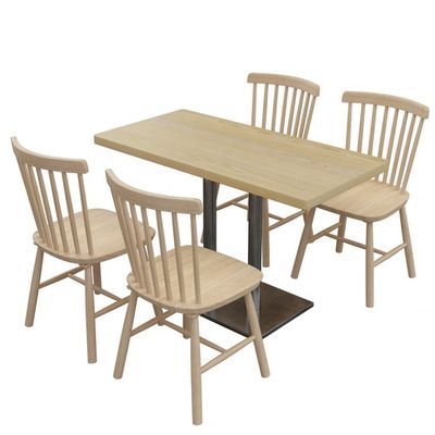 Mail Packing Dining Table Chair Combination for Snack Bar in Fast Food Restaurant Stall