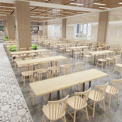 Mail Packing Dining Table Chair Combination for Snack Bar in Fast Food Restaurant Stall