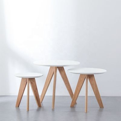 Home Furniture Modern Designs Adjustable Height Coffee Table Restaurant Round Solid Wood Dining Table